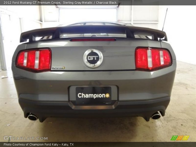 Sterling Gray Metallic / Charcoal Black 2012 Ford Mustang GT Premium Coupe