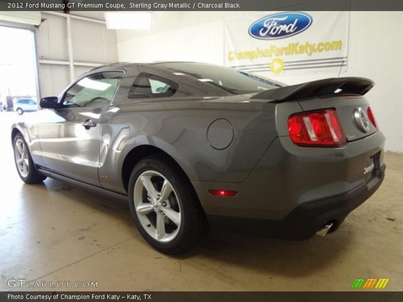 Sterling Gray Metallic / Charcoal Black 2012 Ford Mustang GT Premium Coupe