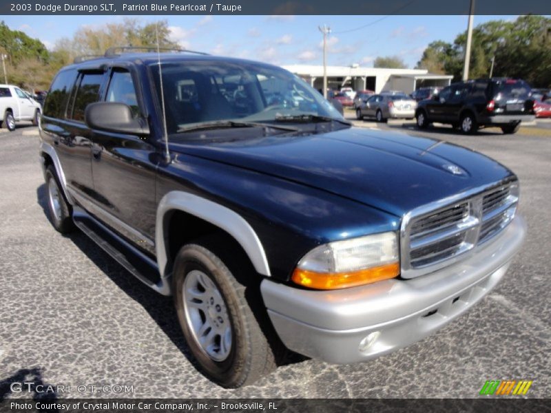 Patriot Blue Pearlcoat / Taupe 2003 Dodge Durango SLT