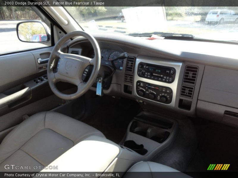 Patriot Blue Pearlcoat / Taupe 2003 Dodge Durango SLT
