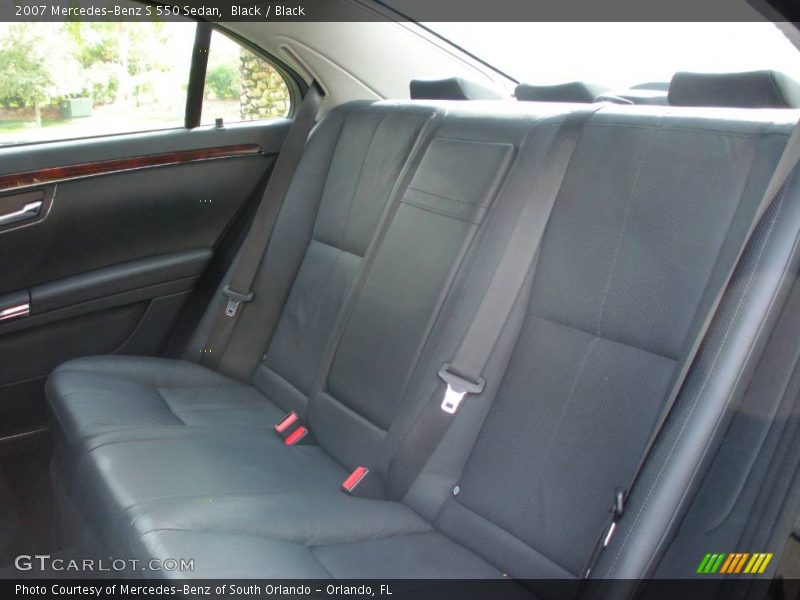 Black / Black 2007 Mercedes-Benz S 550 Sedan
