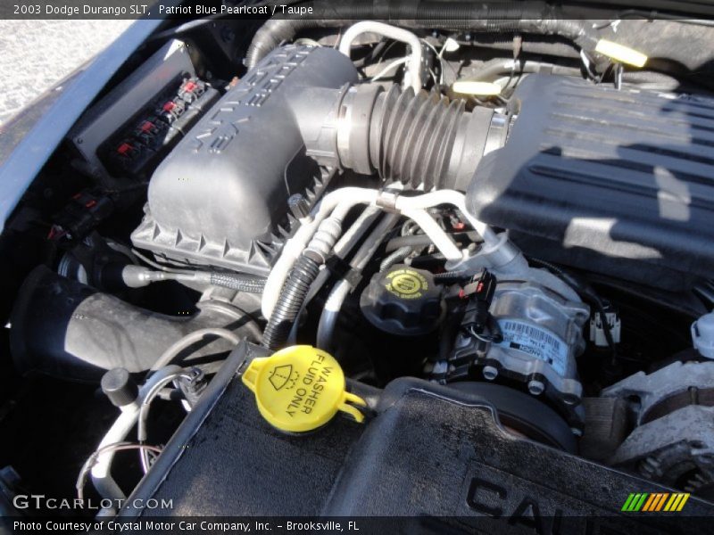Patriot Blue Pearlcoat / Taupe 2003 Dodge Durango SLT
