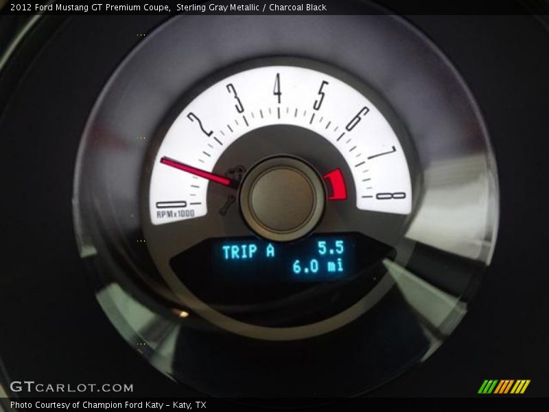 Sterling Gray Metallic / Charcoal Black 2012 Ford Mustang GT Premium Coupe