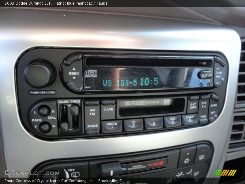 Patriot Blue Pearlcoat / Taupe 2003 Dodge Durango SLT