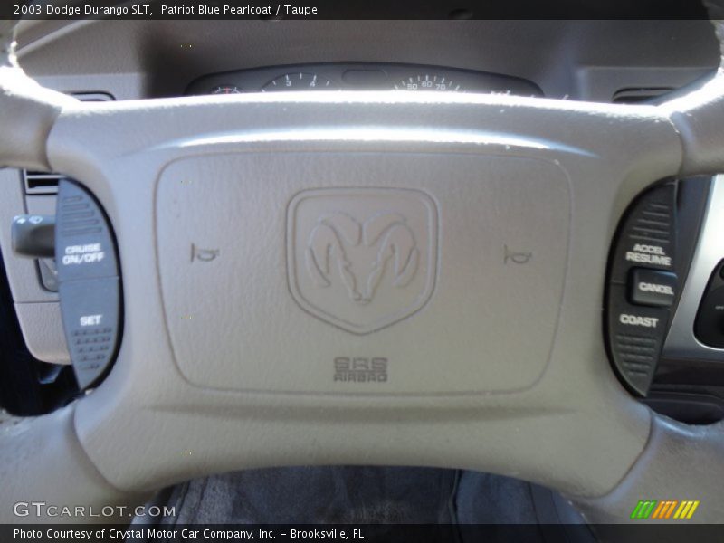 Patriot Blue Pearlcoat / Taupe 2003 Dodge Durango SLT