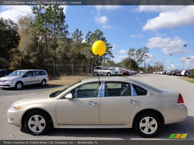Gold Mist Metallic / Neutral 2009 Chevrolet Impala LT