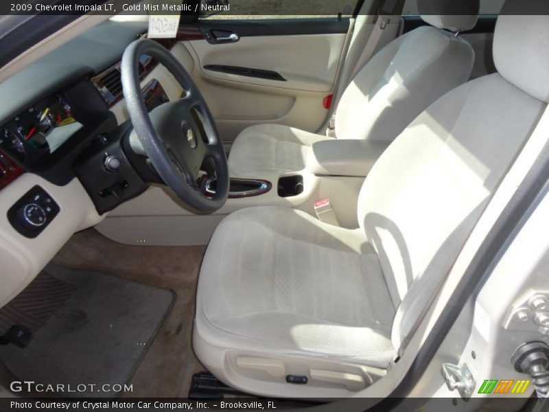 Gold Mist Metallic / Neutral 2009 Chevrolet Impala LT