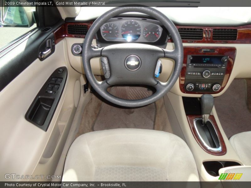 Gold Mist Metallic / Neutral 2009 Chevrolet Impala LT