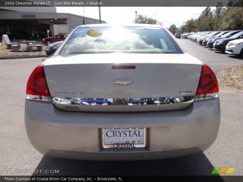Gold Mist Metallic / Neutral 2009 Chevrolet Impala LT