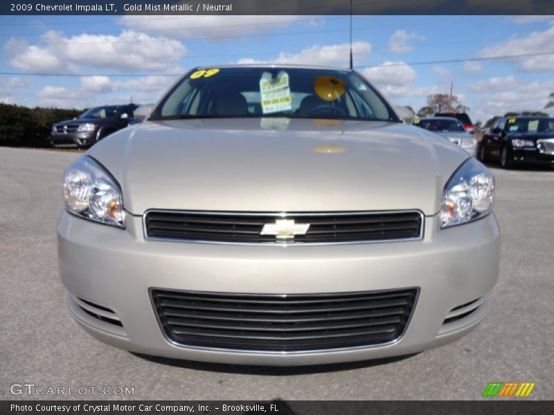 Gold Mist Metallic / Neutral 2009 Chevrolet Impala LT