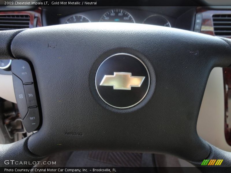 Gold Mist Metallic / Neutral 2009 Chevrolet Impala LT