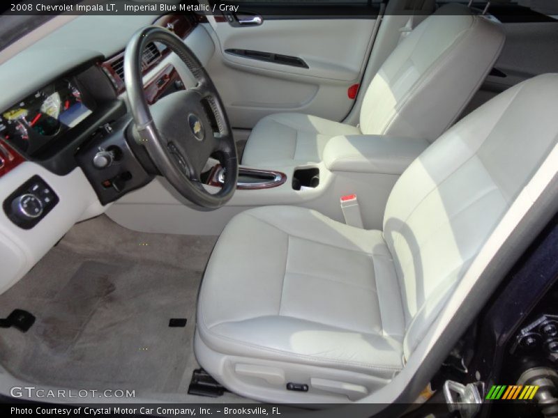 Imperial Blue Metallic / Gray 2008 Chevrolet Impala LT