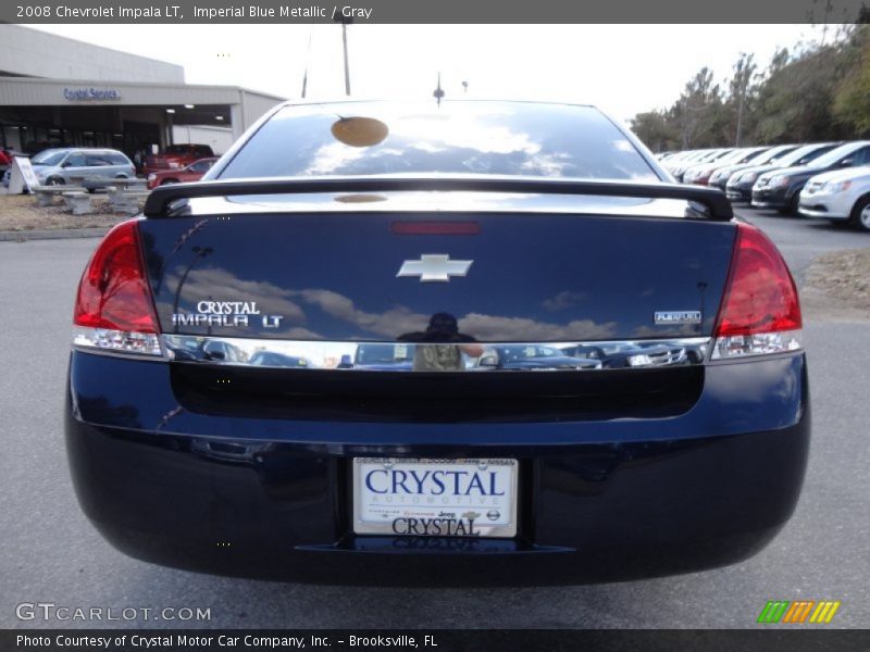 Imperial Blue Metallic / Gray 2008 Chevrolet Impala LT