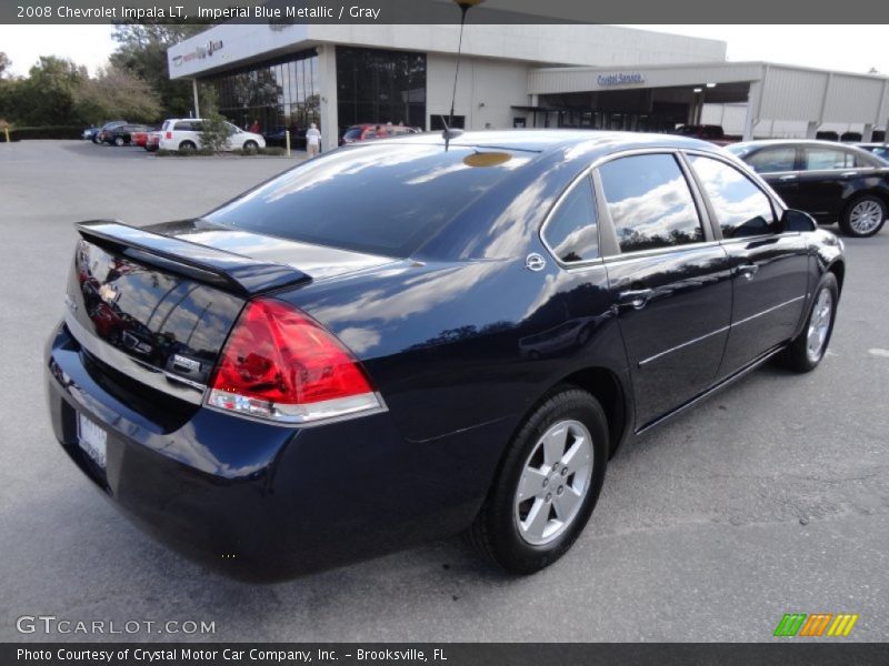 Imperial Blue Metallic / Gray 2008 Chevrolet Impala LT