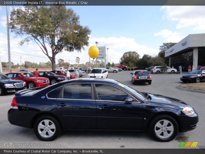 Imperial Blue Metallic / Gray 2008 Chevrolet Impala LT