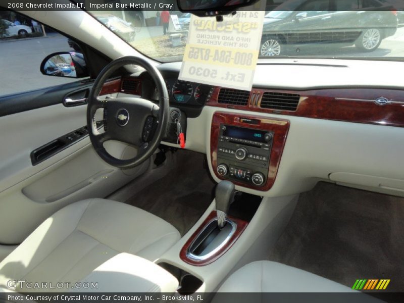 Imperial Blue Metallic / Gray 2008 Chevrolet Impala LT