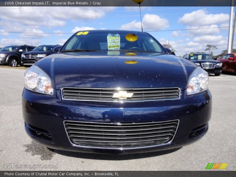 Imperial Blue Metallic / Gray 2008 Chevrolet Impala LT
