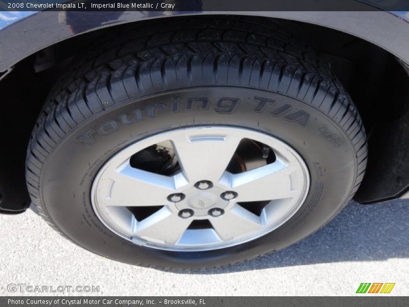 Imperial Blue Metallic / Gray 2008 Chevrolet Impala LT