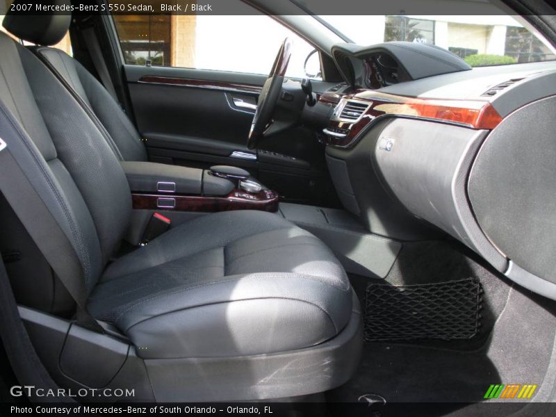 Black / Black 2007 Mercedes-Benz S 550 Sedan