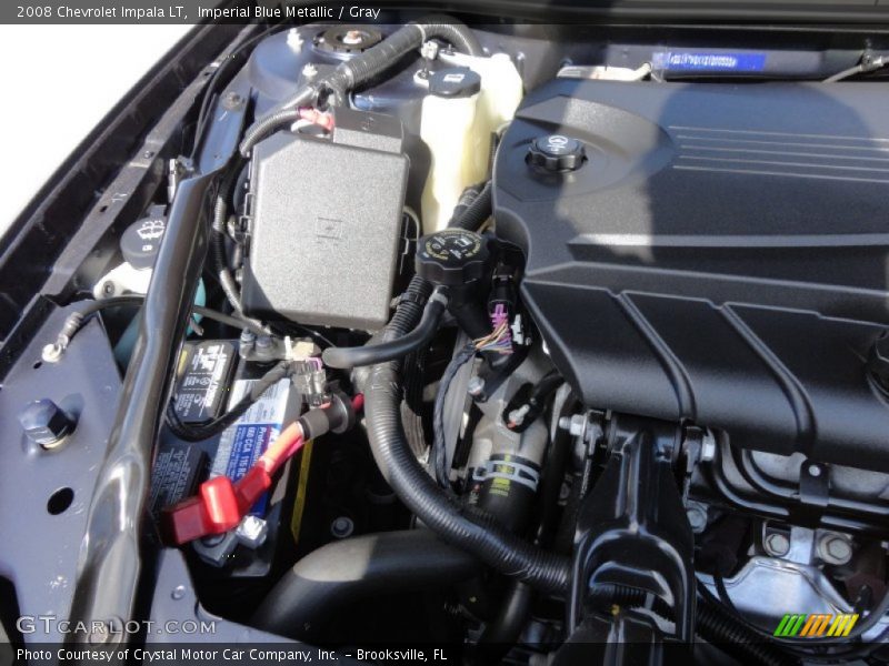Imperial Blue Metallic / Gray 2008 Chevrolet Impala LT