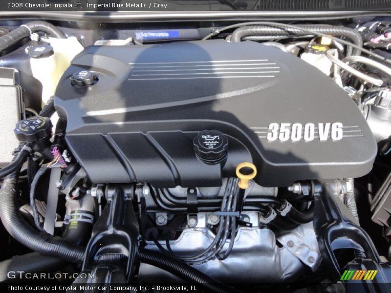 Imperial Blue Metallic / Gray 2008 Chevrolet Impala LT