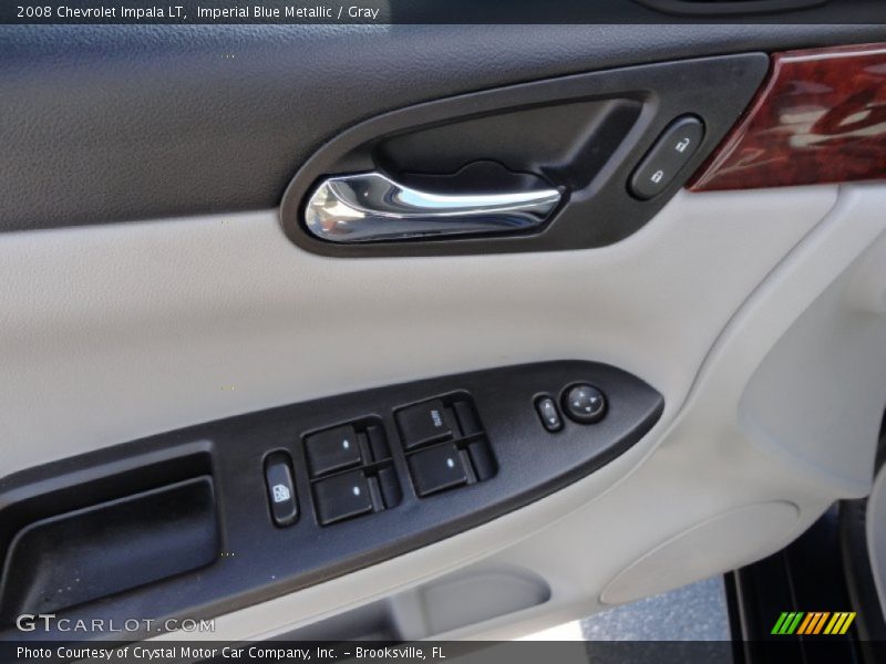 Imperial Blue Metallic / Gray 2008 Chevrolet Impala LT