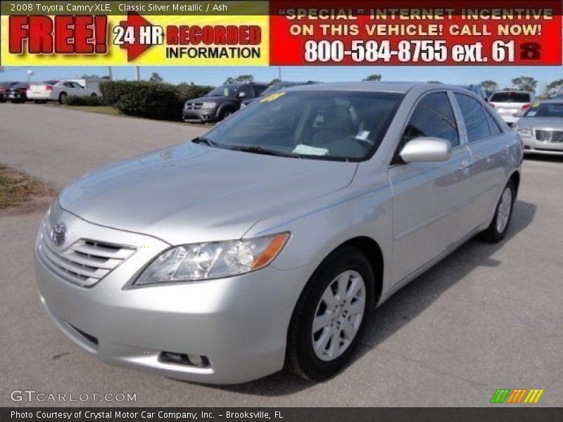 Classic Silver Metallic / Ash 2008 Toyota Camry XLE