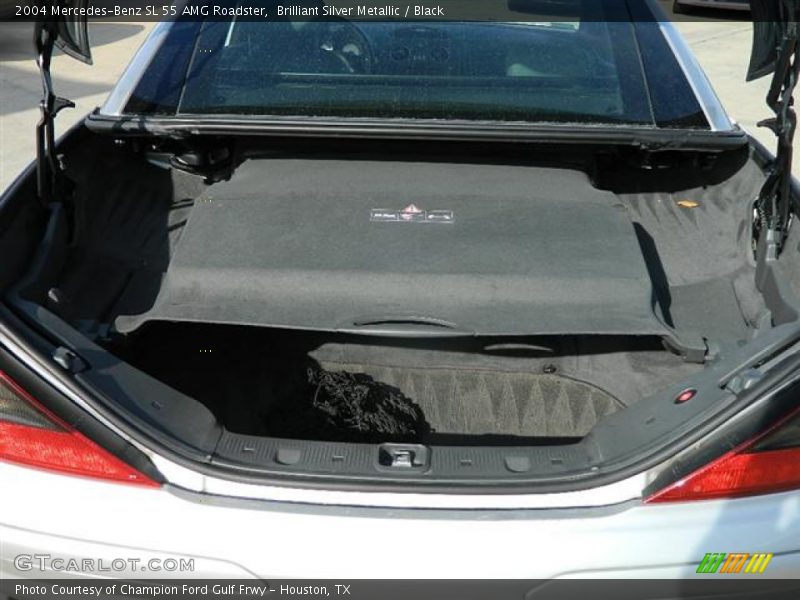Brilliant Silver Metallic / Black 2004 Mercedes-Benz SL 55 AMG Roadster