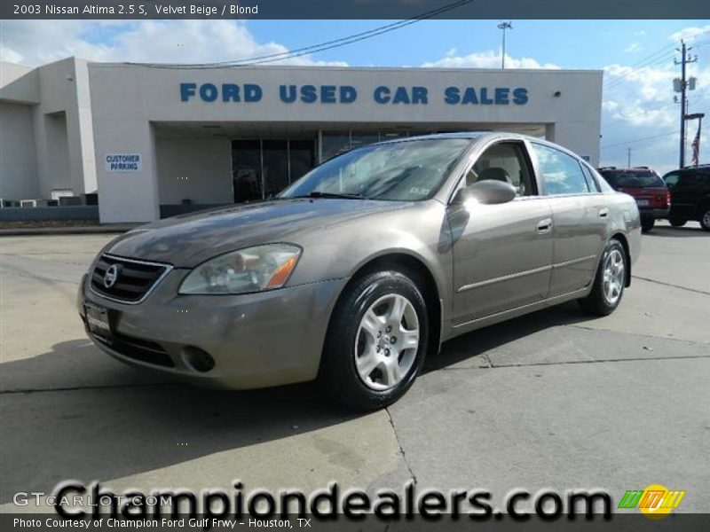 Velvet Beige / Blond 2003 Nissan Altima 2.5 S
