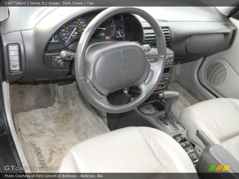 Dark Green / Tan 1997 Saturn S Series SL2 Sedan