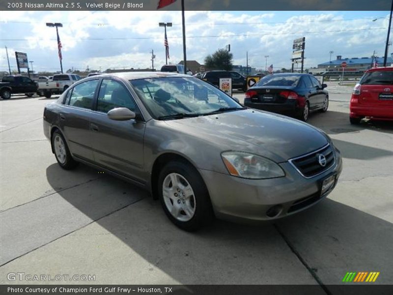 Velvet Beige / Blond 2003 Nissan Altima 2.5 S