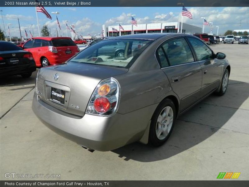 Velvet Beige / Blond 2003 Nissan Altima 2.5 S