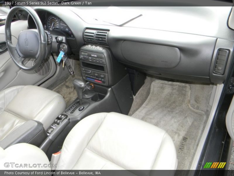 Dark Green / Tan 1997 Saturn S Series SL2 Sedan