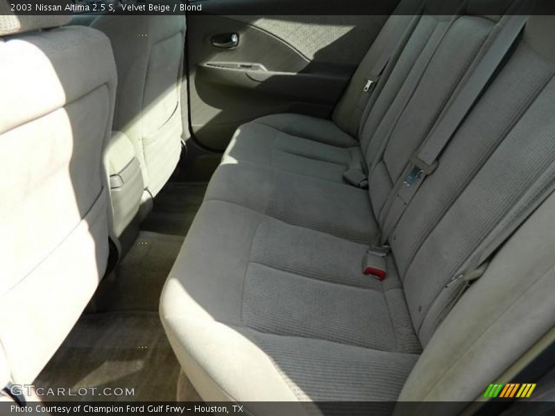 Velvet Beige / Blond 2003 Nissan Altima 2.5 S