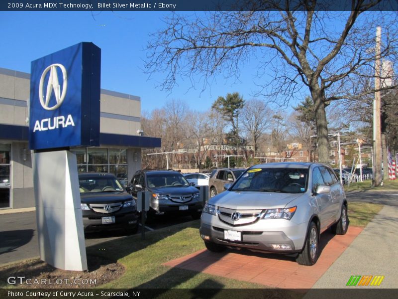 Billet Silver Metallic / Ebony 2009 Acura MDX Technology