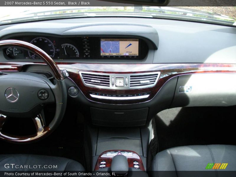 Black / Black 2007 Mercedes-Benz S 550 Sedan