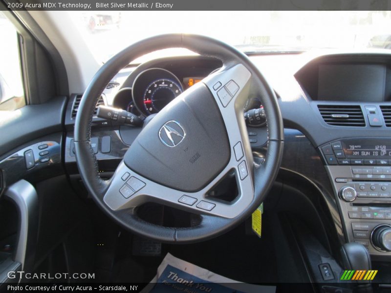 Billet Silver Metallic / Ebony 2009 Acura MDX Technology