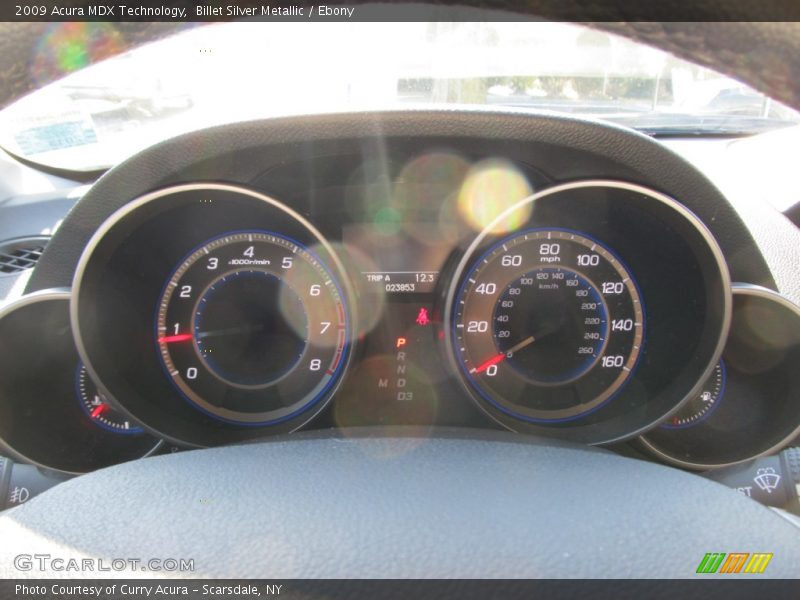 Billet Silver Metallic / Ebony 2009 Acura MDX Technology