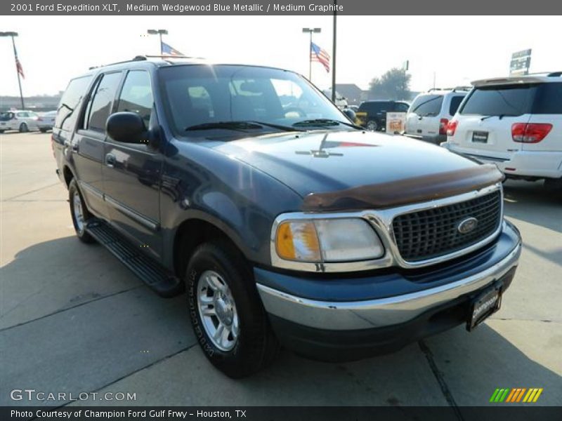 Medium Wedgewood Blue Metallic / Medium Graphite 2001 Ford Expedition XLT