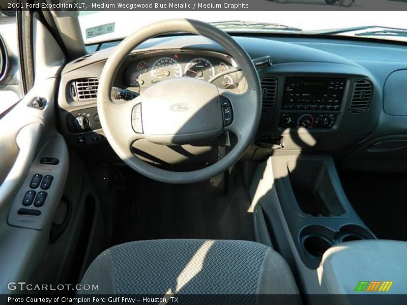 Medium Wedgewood Blue Metallic / Medium Graphite 2001 Ford Expedition XLT