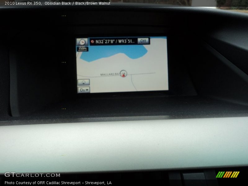 Obsidian Black / Black/Brown Walnut 2010 Lexus RX 350