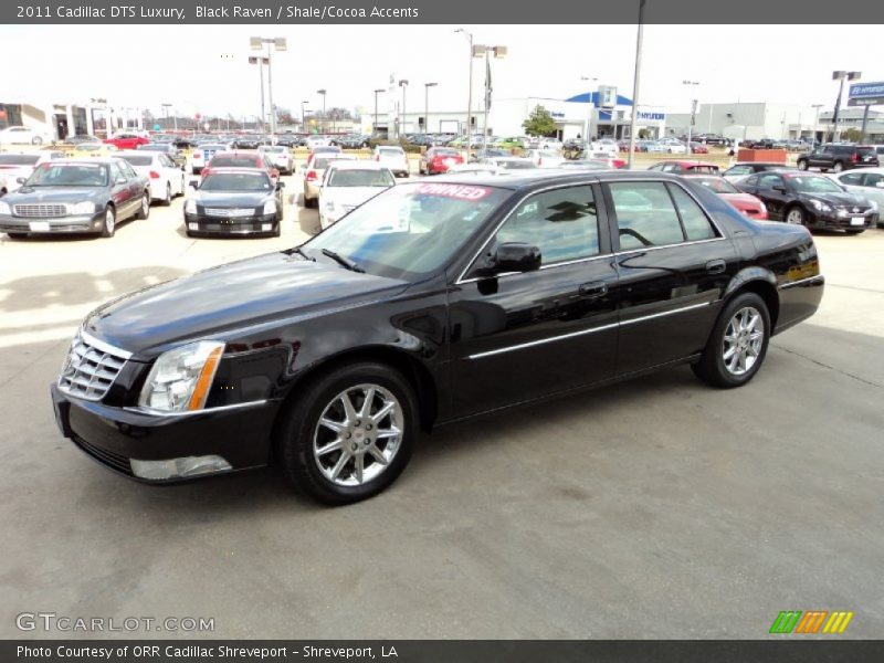 Black Raven / Shale/Cocoa Accents 2011 Cadillac DTS Luxury