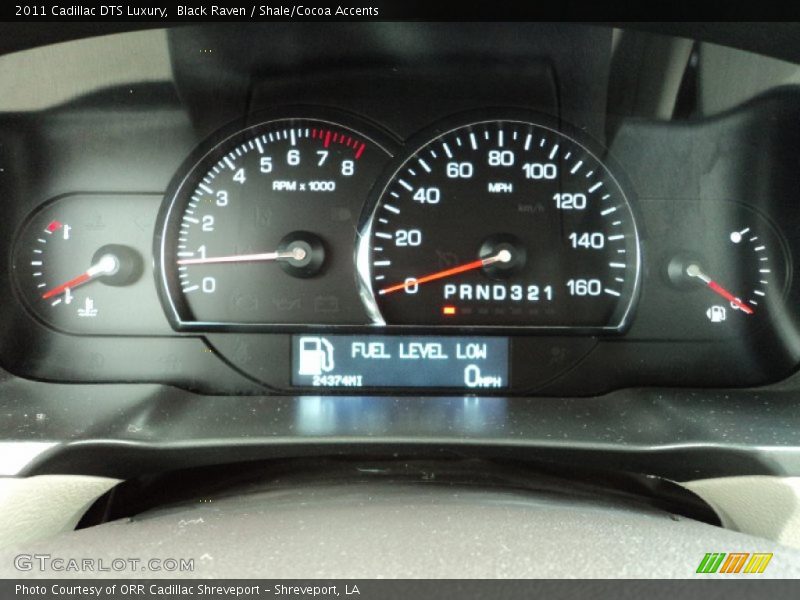Black Raven / Shale/Cocoa Accents 2011 Cadillac DTS Luxury