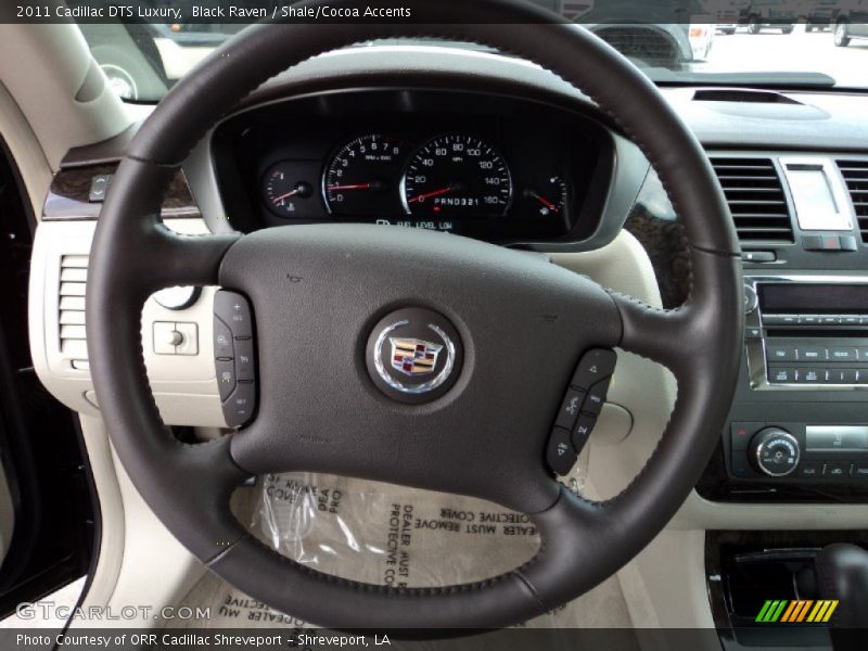 Black Raven / Shale/Cocoa Accents 2011 Cadillac DTS Luxury