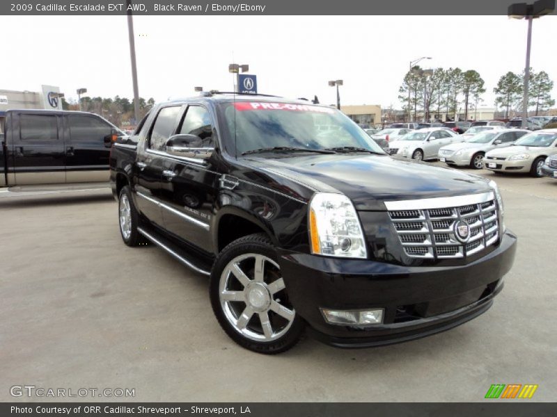 Black Raven / Ebony/Ebony 2009 Cadillac Escalade EXT AWD