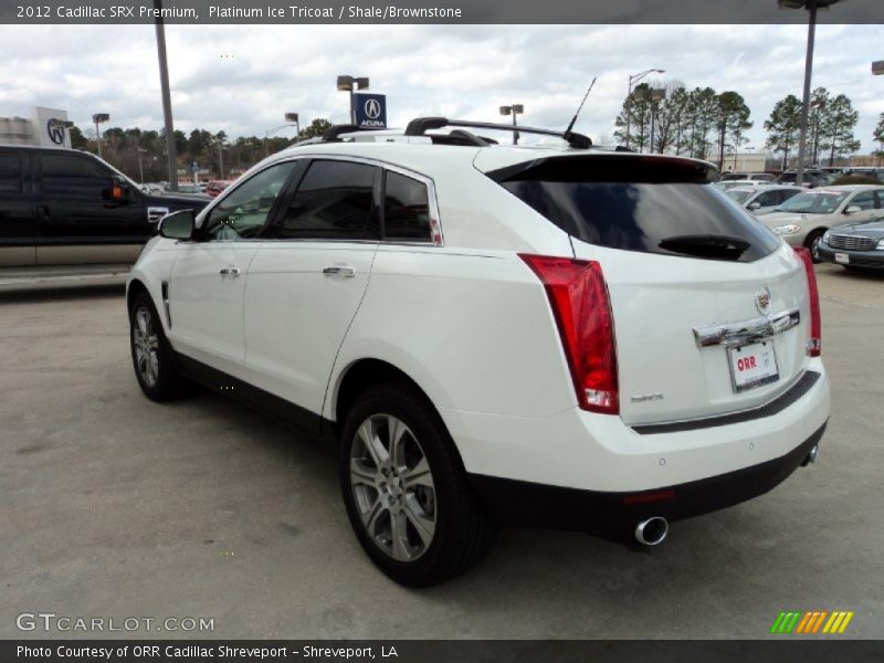 Platinum Ice Tricoat / Shale/Brownstone 2012 Cadillac SRX Premium