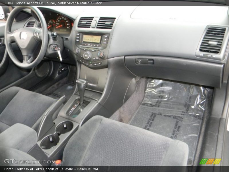 Satin Silver Metallic / Black 2004 Honda Accord LX Coupe