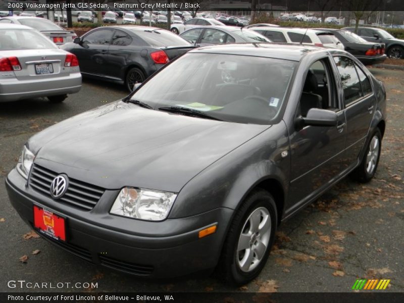 Platinum Grey Metallic / Black 2003 Volkswagen Jetta GLS Sedan