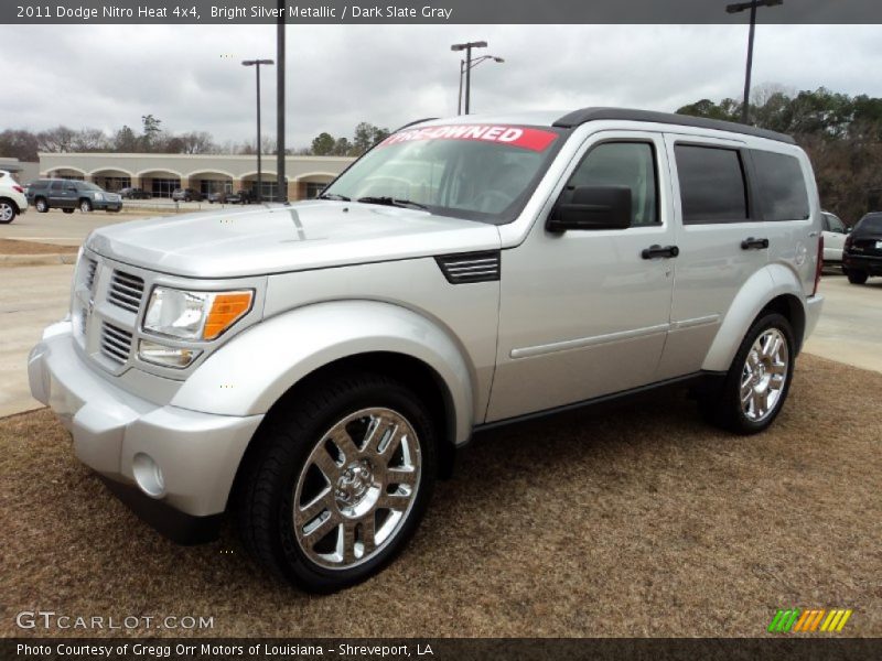 Bright Silver Metallic / Dark Slate Gray 2011 Dodge Nitro Heat 4x4