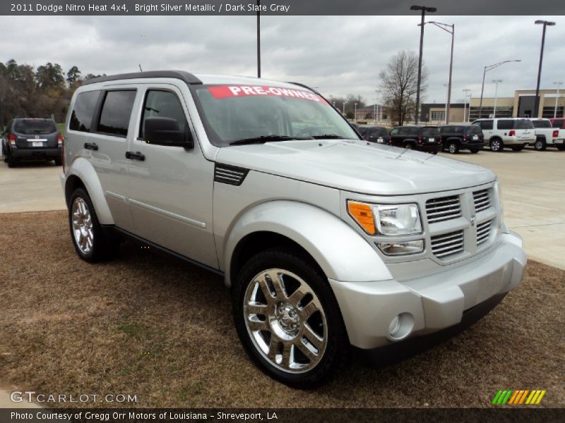 Bright Silver Metallic / Dark Slate Gray 2011 Dodge Nitro Heat 4x4